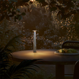 Lix Skinny Glossy Dim To Amber Lamp